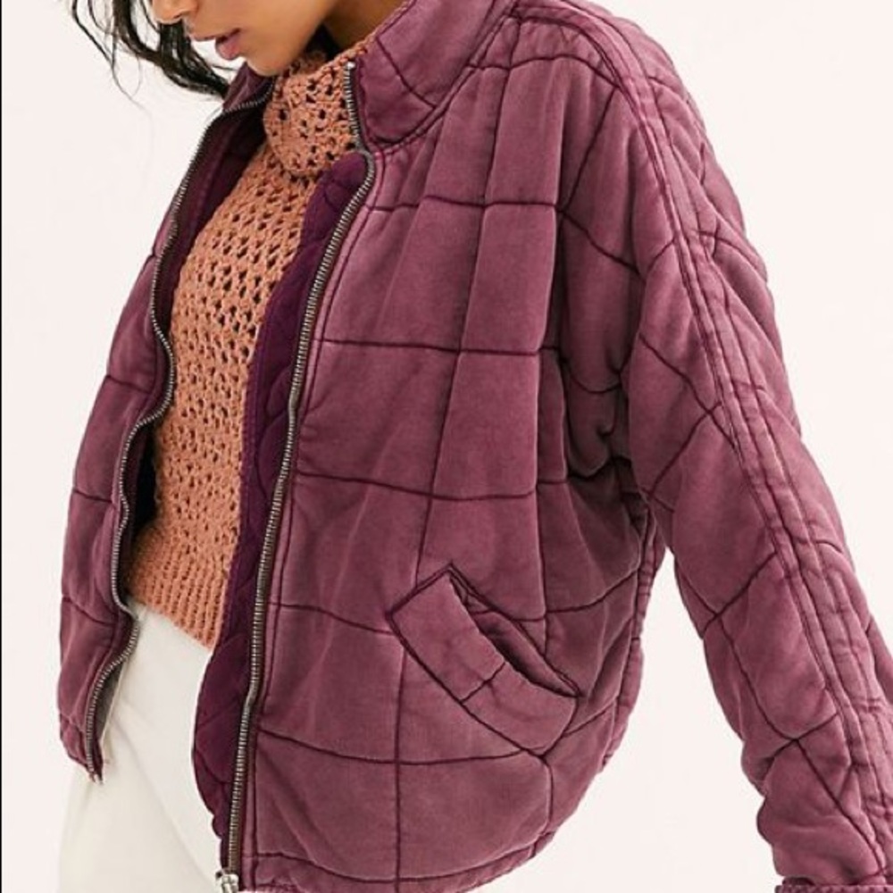 New Free People Dolman Quilted Jacket